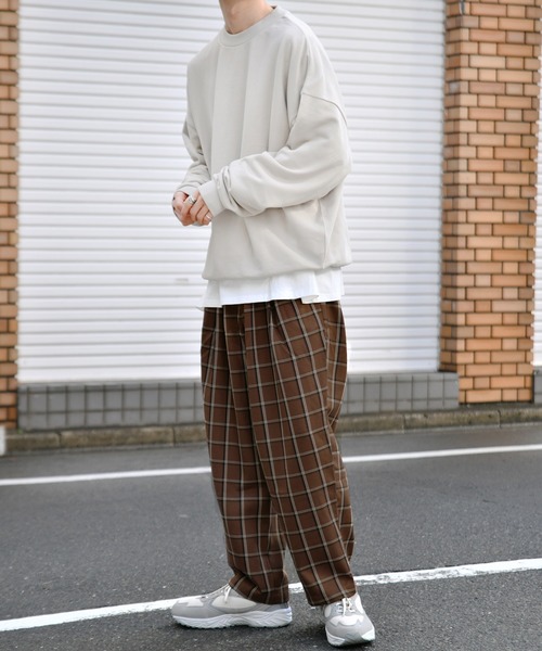 kutir(クティール)の「1タックチェックパンツ(その他パンツ・メンズ・ダークブラウン/ネイビー/グレー・SMALL/MEDIUM/LARGE)」の16枚目の写真