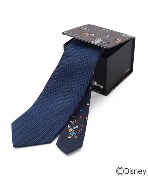 Disney（ディズニー）の「ミッキーマウス/ボルダリングネクタイ（ネクタイ・メンズ・ネイビー/ボルドー・80）」の3枚目の写真