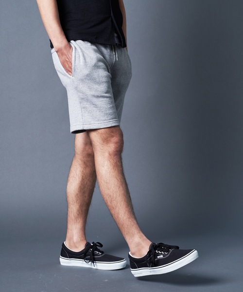 Magine(マージン)の「URAKE SWEAT SHORTS:裏毛 スウェットショーツ(スウェットパンツ・メンズ・ブラック/ネイビー/グレー・44/46/48)」の6枚目の写真