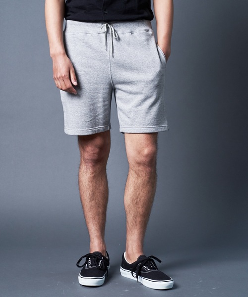 Magine(マージン)の「URAKE SWEAT SHORTS:裏毛 スウェットショーツ(スウェットパンツ・メンズ・ブラック/ネイビー/グレー・44/46/48)」の7枚目の写真