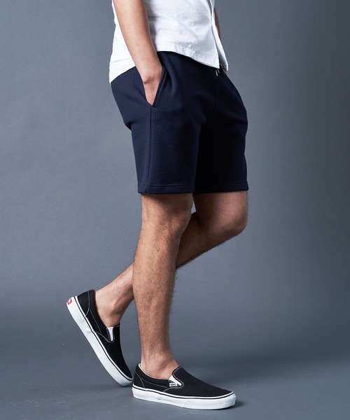 Magine(マージン)の「URAKE SWEAT SHORTS:裏毛 スウェットショーツ(スウェットパンツ・メンズ・ブラック/ネイビー/グレー・44/46/48)」の9枚目の写真