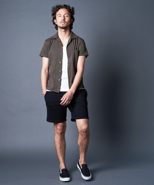 Magine(マージン)の「URAKE SWEAT SHORTS:裏毛 スウェットショーツ(スウェットパンツ・メンズ・ブラック/ネイビー/グレー・44/46/48)」の10枚目の写真