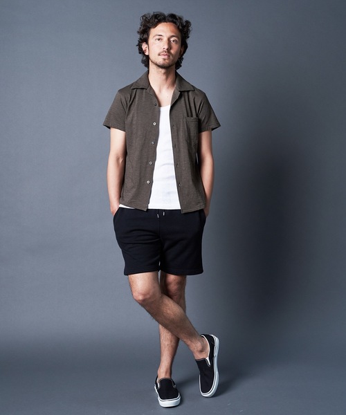 Magine(マージン)の「URAKE SWEAT SHORTS:裏毛 スウェットショーツ(スウェットパンツ・メンズ・ブラック/ネイビー/グレー・44/46/48)」の11枚目の写真