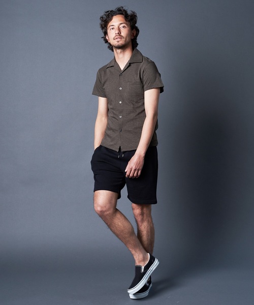 Magine(マージン)の「URAKE SWEAT SHORTS:裏毛 スウェットショーツ(スウェットパンツ・メンズ・ブラック/ネイビー/グレー・44/46/48)」の12枚目の写真