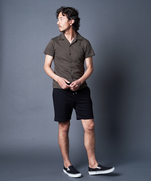 Magine(マージン)の「URAKE SWEAT SHORTS:裏毛 スウェットショーツ(スウェットパンツ・メンズ・ブラック/ネイビー/グレー・44/46/48)」の13枚目の写真
