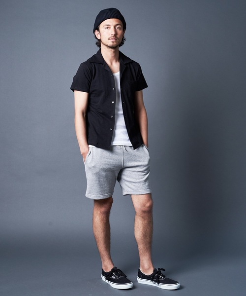 Magine(マージン)の「URAKE SWEAT SHORTS:裏毛 スウェットショーツ(スウェットパンツ・メンズ・ブラック/ネイビー/グレー・44/46/48)」の14枚目の写真