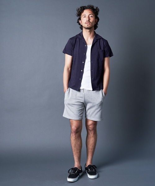 Magine(マージン)の「URAKE SWEAT SHORTS:裏毛 スウェットショーツ(スウェットパンツ・メンズ・ブラック/ネイビー/グレー・44/46/48)」の16枚目の写真