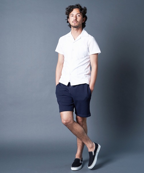 Magine(マージン)の「URAKE SWEAT SHORTS:裏毛 スウェットショーツ(スウェットパンツ・メンズ・ブラック/ネイビー/グレー・44/46/48)」の22枚目の写真