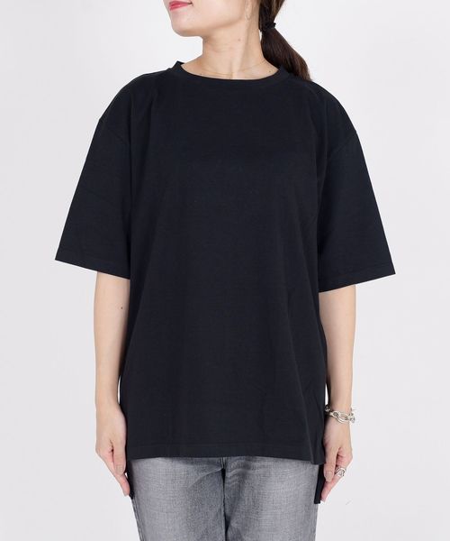 SHIPS(シップス)の「BRING Material×オーガニックコットン スリットロングTEE◇(Tシャツ/カットソー・レディース・ホワイト/ブラック/ブラウン/グリーン・ONE SIZE)」の17枚目の写真