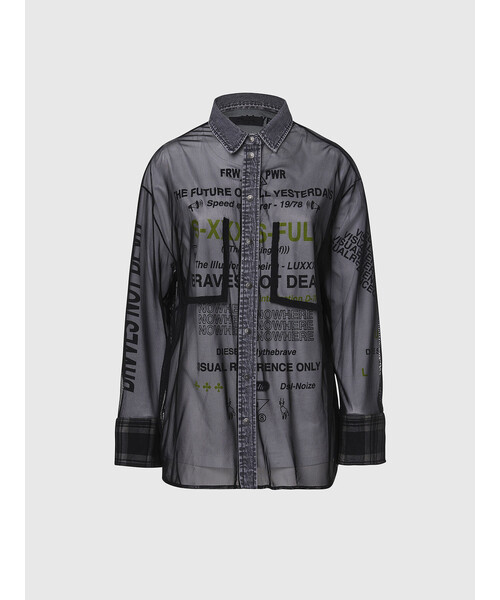 DIESEL（ディーゼル）の「レディース シャツ デニムミックス
