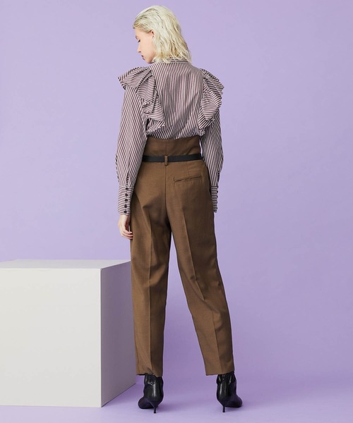 INella（イネラ）の「【INella(イネラ)】ラッフルボリュームスリーブシャツ（シャツ/ブラウス・レディース・ピンク/ブラウン/ブルー・FREE）」の5枚目の写真