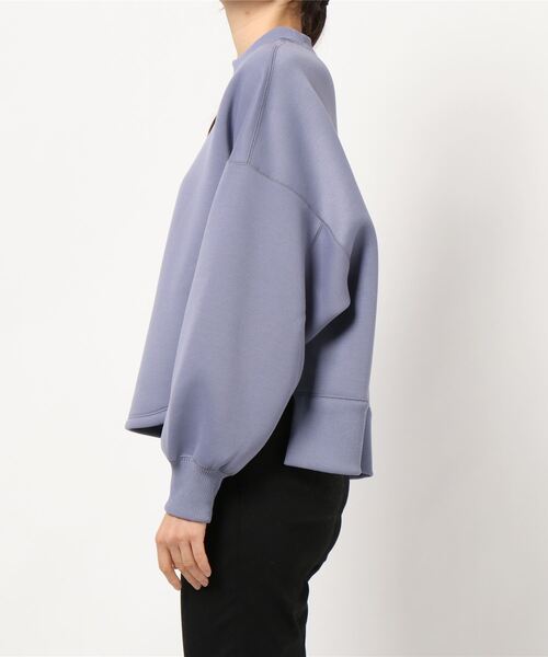 PICCIN（ピッチン）の「【日本製】ダンボールニットプルオーバー（Tシャツ/カットソー・レディース・ブラック/ベージュ/パープル・M）」の4枚目の写真