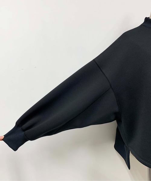 PICCIN（ピッチン）の「【日本製】ダンボールニットプルオーバー（Tシャツ/カットソー・レディース・ブラック/ベージュ/パープル・M）」の10枚目の写真