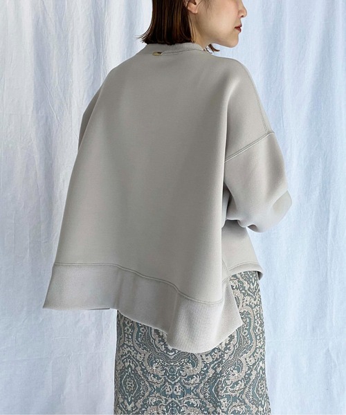 PICCIN（ピッチン）の「【日本製】ダンボールニットプルオーバー（Tシャツ/カットソー・レディース・ブラック/ベージュ/パープル・M）」の21枚目の写真