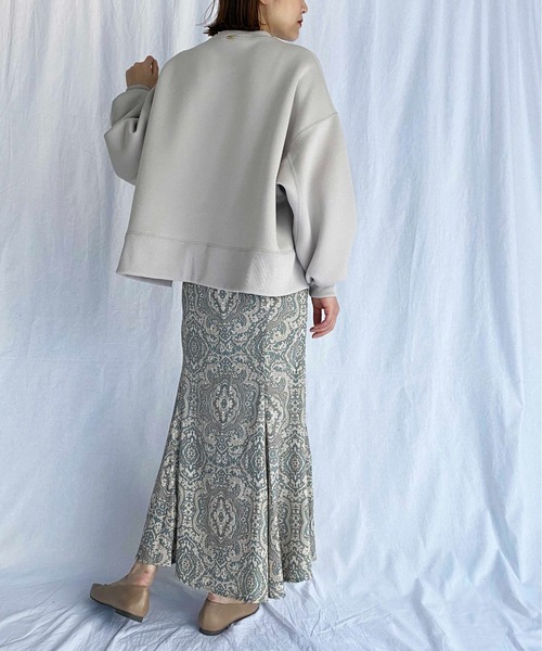 PICCIN（ピッチン）の「【日本製】ダンボールニットプルオーバー（Tシャツ/カットソー・レディース・ブラック/ベージュ/パープル・M）」の18枚目の写真