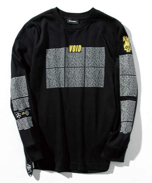 DIESEL(ディーゼル)の「DIESEL(ディーゼル)Kids & Junior プリント長袖ロンTカットソー(Tシャツ/カットソー・キッズ・ホワイト/ブラック・6Y/8Y/14Y/16Y/10Y/12Y/4Y)」の2枚目の写真