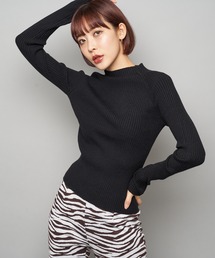 SPIRALGIRL | ボトルネックリブトップス(Tシャツ/カットソー)