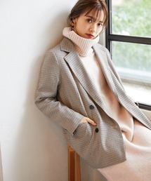 mysty woman | チェックＷテーラードジャケット 923499(テーラードジャケット)