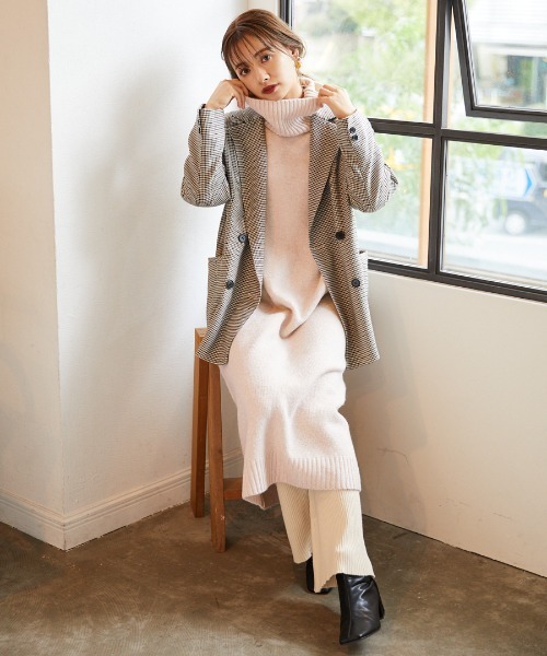 mysty woman(ミスティウーマン)の「チェックWテーラードジャケット 923499(テーラードジャケット・レディース・グリーン/ブラウン・FREE)」の20枚目の写真