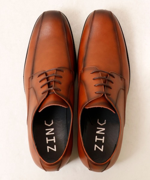 ZINC(ジンク)の「ZINC 本革軽量外羽根スワールシューズ(ドレスシューズ・メンズ・ブラウン/ブラック・40/45/41/43/42/46/39/44)」の10枚目の写真
