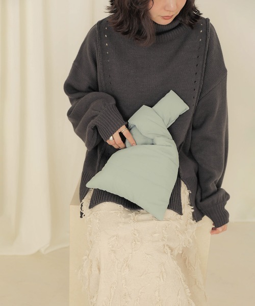 Bab（バブ）の「【WEB限定】キルティングバッグ（トートバッグ・レディース・ブラック/アイボリー/ライトブルー/ブラウン・FREE）」の8枚目の写真