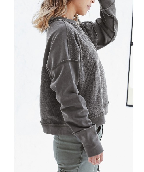 ALEXIA STAM（アリシアスタン）の「【JJ 12月号掲載】V Gazette Sweatshirt/Vガゼットスウェットシャツ（スウェット・レディース・チャコールグレー/ブラウン/グレイッシュベージュ・FREE）」の9枚目の写真