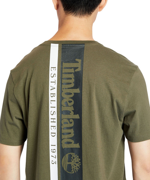 [ティンバーランド]男性 Established 1973年半袖 Men's Short Sleeve Est. 1973 Crew T-Shirt