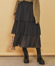 WEGO | WEGO/ティアードロングスカート(スカート)