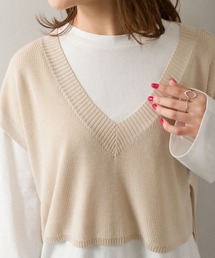 SpRay | サイドリボンベストアンサンブル(アンサンブル)