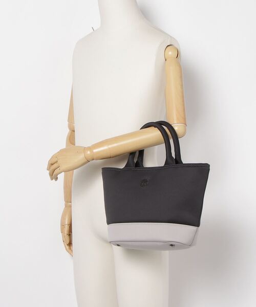 【美品】HYDROGEN グレー✖️ネオンライム ミニトートバッグ HYDROGEN ハイドロゲン 国内正規品 2024春夏新作 メンズ