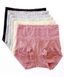 Lace Ladies | 【6色組】セットでお得♪レディース ハイウエストレースショーツ 6色6枚セット(ショーツ)