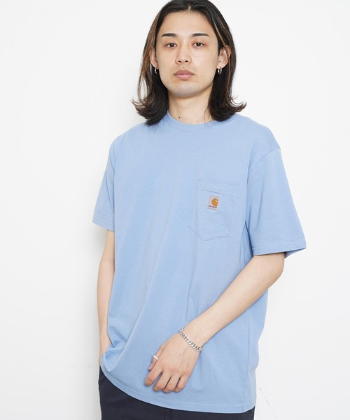 Carhartt WIP(カーハートダブリューアイピー)の「Carhartt S/S POCKET T-SHIRT I022091(Tシャツ/カットソー・メンズ・ホワイト/ブラック/ブルー・SMALL/MEDIUM/LARGE/X-LARGE)」の3枚目の写真