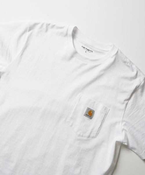 Carhartt WIP(カーハートダブリューアイピー)の「Carhartt S/S POCKET T-SHIRT I022091(Tシャツ/カットソー・メンズ・ホワイト/ブラック/ブルー・SMALL/MEDIUM/LARGE/X-LARGE)」の19枚目の写真