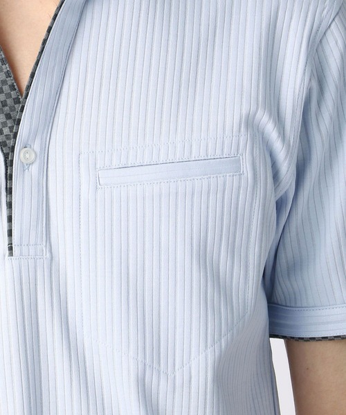 NICOLE CLUB FOR MEN（ニコルクラブフォーメン）の「スキッパ－ポロシャツ（ポロシャツ・メンズ・ホワイト/ブラック/ネイビー/サックスブルー/ラベンダー・MEDIUM/LARGE/X-LARGE/XX-LARGE）」の16枚目の写真