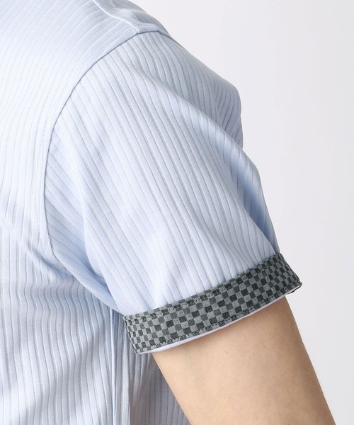 NICOLE CLUB FOR MEN（ニコルクラブフォーメン）の「スキッパ－ポロシャツ（ポロシャツ・メンズ・ホワイト/ブラック/ネイビー/サックスブルー/ラベンダー・MEDIUM/LARGE/X-LARGE/XX-LARGE）」の11枚目の写真