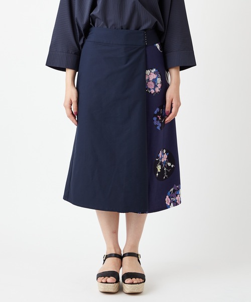 ふりふ（フリフ）の「【キクマツバメ・花天井】コハゼ付スカート（スカート・レディース・ベージュ/ネイビー・FREE）」の9枚目の写真