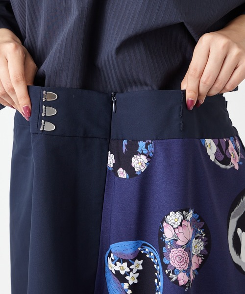 ふりふ（フリフ）の「【キクマツバメ・花天井】コハゼ付スカート（スカート・レディース・ベージュ/ネイビー・FREE）」の5枚目の写真