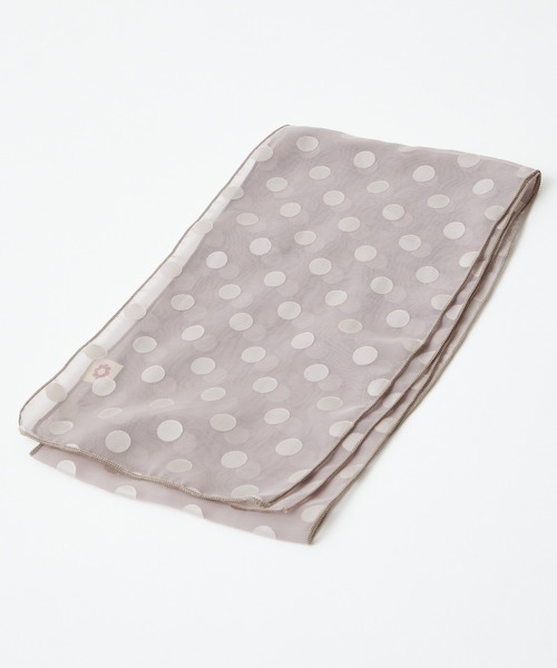 ふりふ(フリフ)の「オパールドット半襟(和装小物・レディース・ブラック/グレイッシュベージュ・FREE)」の3枚目の写真