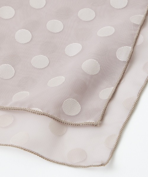 ふりふ(フリフ)の「オパールドット半襟(和装小物・レディース・ブラック/グレイッシュベージュ・FREE)」の8枚目の写真