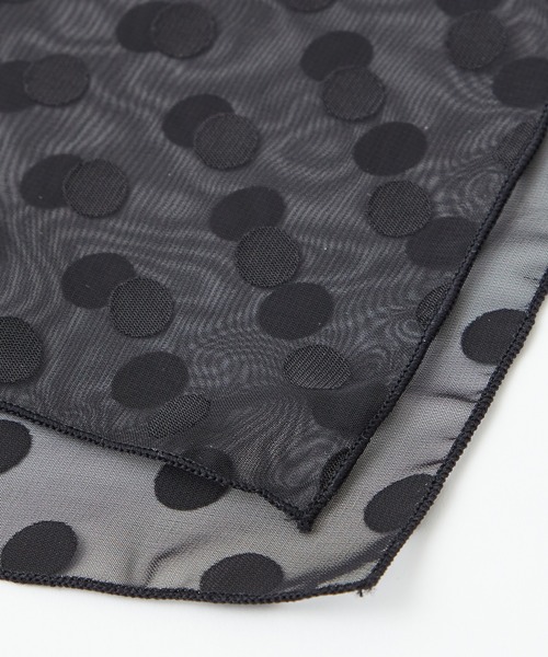 ふりふ(フリフ)の「オパールドット半襟(和装小物・レディース・ブラック/グレイッシュベージュ・FREE)」の5枚目の写真