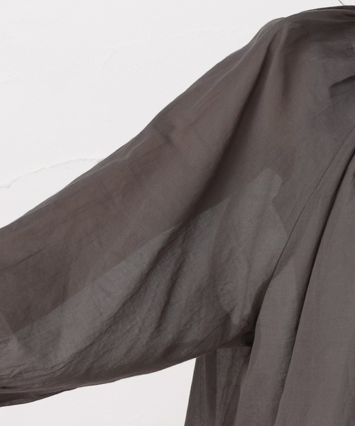 NAVY（ネイビー）の「袖リボン デザイン袖 7分袖ブラウス（シャツ/ブラウス・レディース・ホワイト/グレー/ネイビー・フリー）」の14枚目の写真