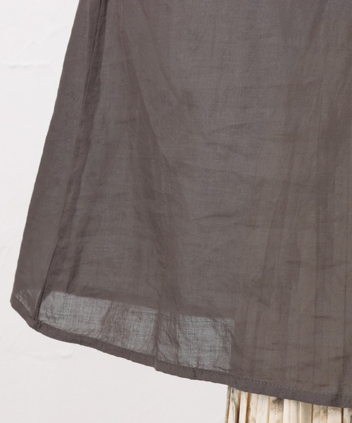 NAVY（ネイビー）の「袖リボン デザイン袖 7分袖ブラウス（シャツ/ブラウス・レディース・ホワイト/グレー/ネイビー・フリー）」の16枚目の写真