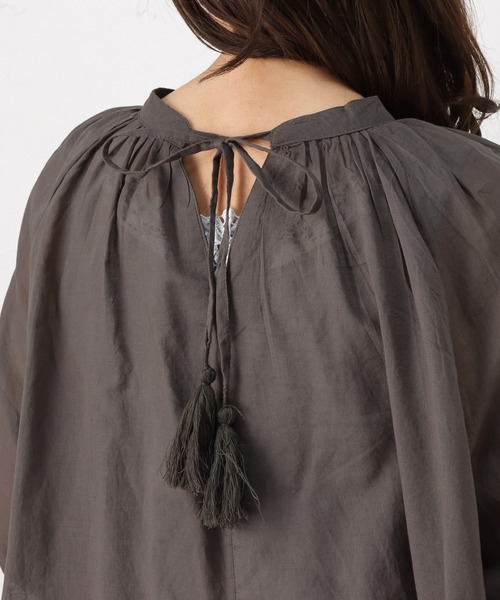 NAVY（ネイビー）の「袖リボン デザイン袖 7分袖ブラウス（シャツ/ブラウス・レディース・ホワイト/グレー/ネイビー・フリー）」の18枚目の写真