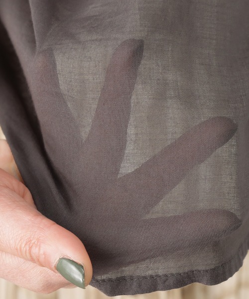 NAVY（ネイビー）の「袖リボン デザイン袖 7分袖ブラウス（シャツ/ブラウス・レディース・ホワイト/グレー/ネイビー・フリー）」の19枚目の写真