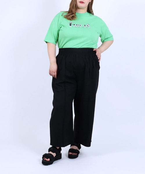 PUNYUS（プニュズ）の「リネンイージーパンツ（その他パンツ・レディース・イエロー/オレンジ/ベージュ/カーキ/ピンク/ブラック/ホワイト/ネイビー/ダークベージュ・2/3/1/4）」の20枚目の写真