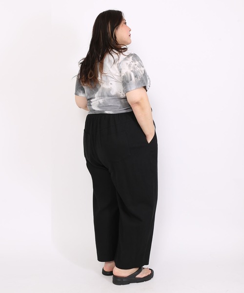 PUNYUS（プニュズ）の「リネンイージーパンツ（その他パンツ・レディース・イエロー/オレンジ/ベージュ/カーキ/ピンク/ブラック/ホワイト/ネイビー/ダークベージュ・2/3/1/4）」の13枚目の写真