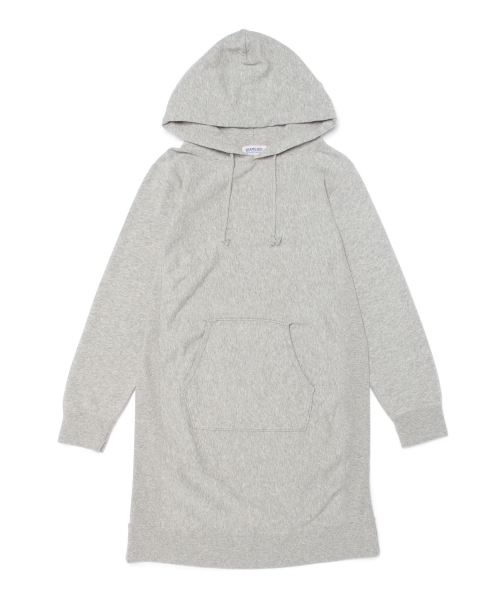 BEAMS BOY（ビームスボーイ）の「BEAMS BOY / スウェットフードワンピース 14FW **（ワンピース・レディース・ナチュラル/ライトグレー/ネイビー・ONE SIZE）」の4枚目の写真
