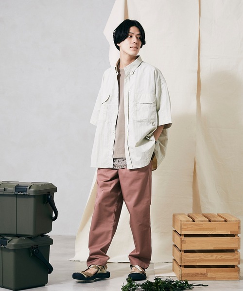 JOURNAL STANDARD relume（ジャーナルスタンダード　レリューム）の「FISH NET FIBER フィッシングシャツ（シャツ/ブラウス・メンズ・ホワイト/ブラック/サックスブルー・MEDIUM/LARGE）」の14枚目の写真