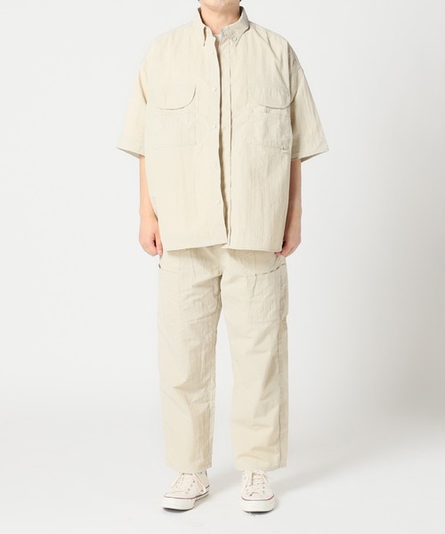 JOURNAL STANDARD relume（ジャーナルスタンダード　レリューム）の「FISH NET FIBER フィッシングシャツ（シャツ/ブラウス・メンズ・ホワイト/ブラック/サックスブルー・MEDIUM/LARGE）」の16枚目の写真