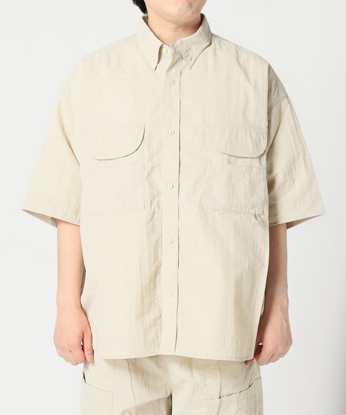 JOURNAL STANDARD relume（ジャーナルスタンダード　レリューム）の「FISH NET FIBER フィッシングシャツ（シャツ/ブラウス・メンズ・ホワイト/ブラック/サックスブルー・MEDIUM/LARGE）」の17枚目の写真